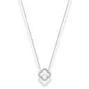 Framed Pave Leaf Kette 14K Vergoldet