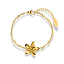 Frangipani Bracelet 14K Gold Plated