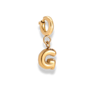 Bubble Letter Charm 14K Vergoldet