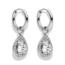 Glamorous Drop Huggie Hoop Ohrringe 14K Vergoldet