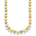 Golden Pave Leaf Kette 14K Vergoldet