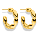 Golden Bold Bubble Ohrstecker 14K Vergoldet