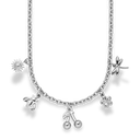 Golden Cherry Charm Necklace 14K Gold Plated