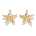 Golden Sea Star Ohrstecker 14K Vergoldet