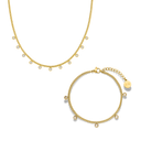 Ensemble de pierres éternelles Hi-Life plaqué or 14 carats