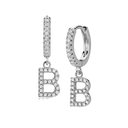 Hi-Life Letter Huggie Ohrringe 18K Vergoldet