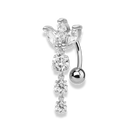 Lotus Elegance Belly Piercing - Titan