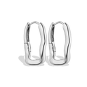 Meltdown Square Huggie Ohrringe 14K Vergoldet