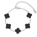 Noir Lucky Leaf Abbaddon Armband 14K Vergoldet