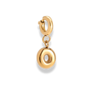 Bubble Letter Charm 14K Vergoldet
