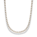 Oval Crystal Kette 14K Vergoldet