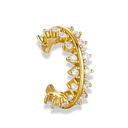 Paired Crystal Pave Earcuff 18K Vergoldet