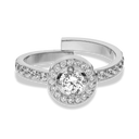 Pave Elegance Ring 14K Gold Plated