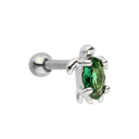 Pave Tortoise Ohr Piercing 18K Vergoldet