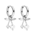 Pave Cherry Huggie Ohrringe 14K Vergoldet