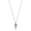 Pave Cross Kette 14K Vergoldet