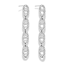 Pave Deluxe Dangle Ohrstecker 14K Vergoldet