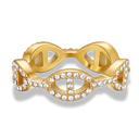 Pave Flow Deluxe Ring 14K Vergoldet