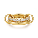 Pave Infinity Flow Ring 18K Vergoldet