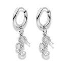 Pave Seahorse Huggie Ohrringe 14K Ohrringe