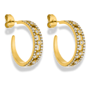 Pave Soul Ohrstecker 14K Vergoldet