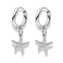 Pave Starfish Huggie Ohrringe 14K Ohrringe