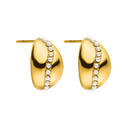 Pearl Chunky Earrings 18K Gold Plated
