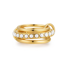 Pearl Infinity Flow Ring 18K Vergoldet