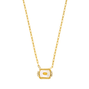 Mother of Pearl Vibes Victoria Necklace 18K Gold Plated