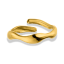 Popular Meltdown Ring 14K Vergoldet