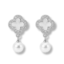 Precious Lucky Leaf Pearl Ohrstecker 14K Vergoldet