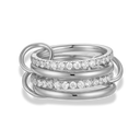 Quadruple Pave Infinity Ring 14K Vergoldet