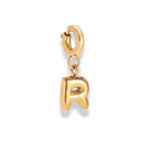 Bubble Letter Charm 14K Vergoldet