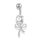 Ribbon Dangle Belly Piercing - Titan