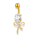 Ribbon Dangle Belly Piercing - Titan