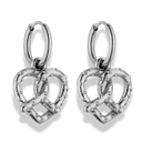 Salty Heart Pretzel Huggie Hoop Ohrringe 14K Vergoldet