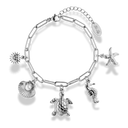 Seashore Turtle Bracelet 14K Gold Plated