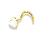 Simple Heart Nose Piercing - Titanium
