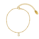 Simple Letter Armband 14K Vergoldet