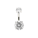 Simple Shiny Belly Button Ring Gold