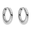 Simple Curved Huggie Ohrringe