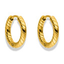 Simple Curved Huggie Ohrringe