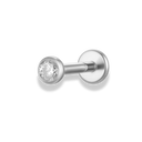 Simple Stone Labret Piercing - Titan