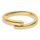 Single Snake Eye Ring 14K Vergoldet