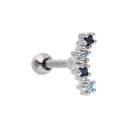 Piercing d'oreille Sky Tennis plaqué or 18 carats