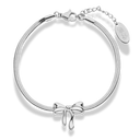 Bracelet ruban élégant plaqué or 14 carats