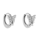 Spring Butterfly Huggie Earrings 14K Gold Plated