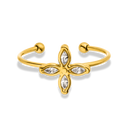 Spring Flower Ring 18K Vergoldet