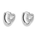 Spring Heart Huggie Earrings 14K Gold Plated