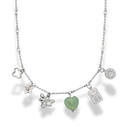 Summer Soul Green Charm Kette 14K Vergoldet